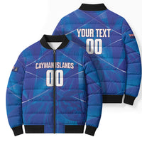Cayman Islands Basketball Custom Bomber Puffer Jacket Sea Turtle Sporty Style