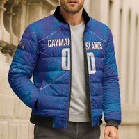 Cayman Islands Basketball Custom Bomber Puffer Jacket Sea Turtle Sporty Style