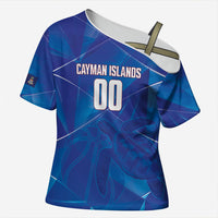 Cayman Islands Basketball Custom Cross Shoulder Shirt Sea Turtle Sporty Style
