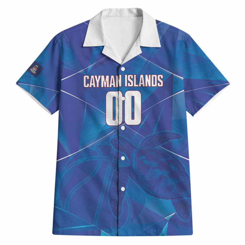 Cayman Islands Basketball Custom Hawaiian Shirt Sea Turtle Sporty Style