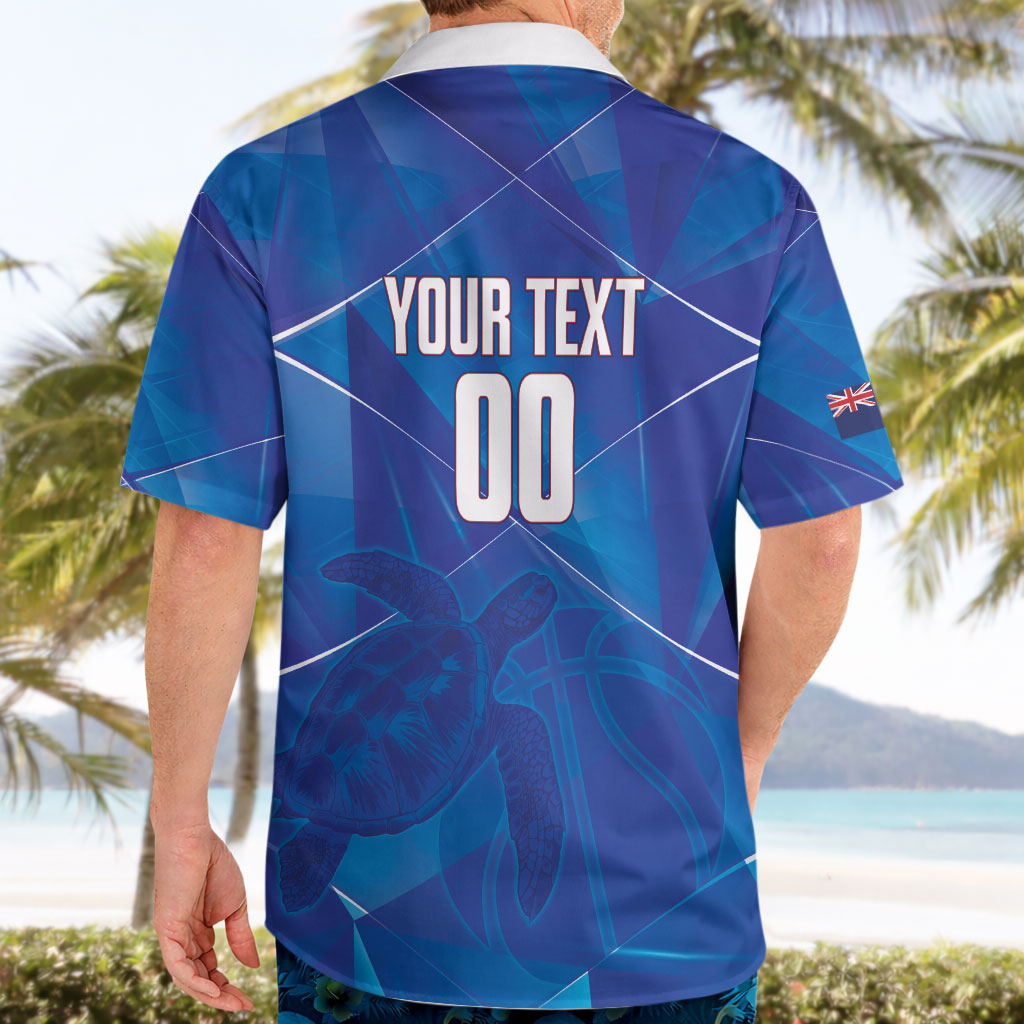 Cayman Islands Basketball Custom Hawaiian Shirt Sea Turtle Sporty Style