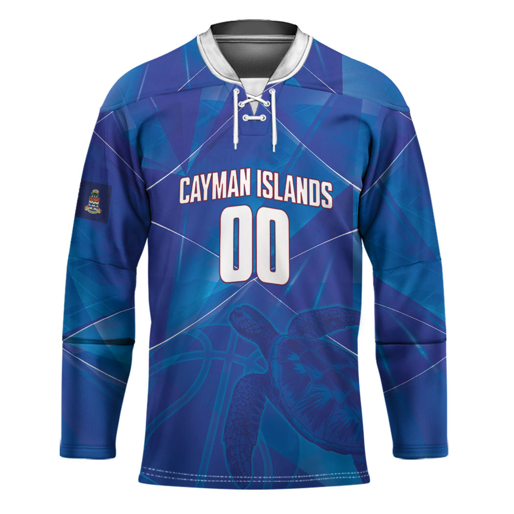 Cayman Islands Basketball Custom Hockey Jersey Sea Turtle Sporty Style