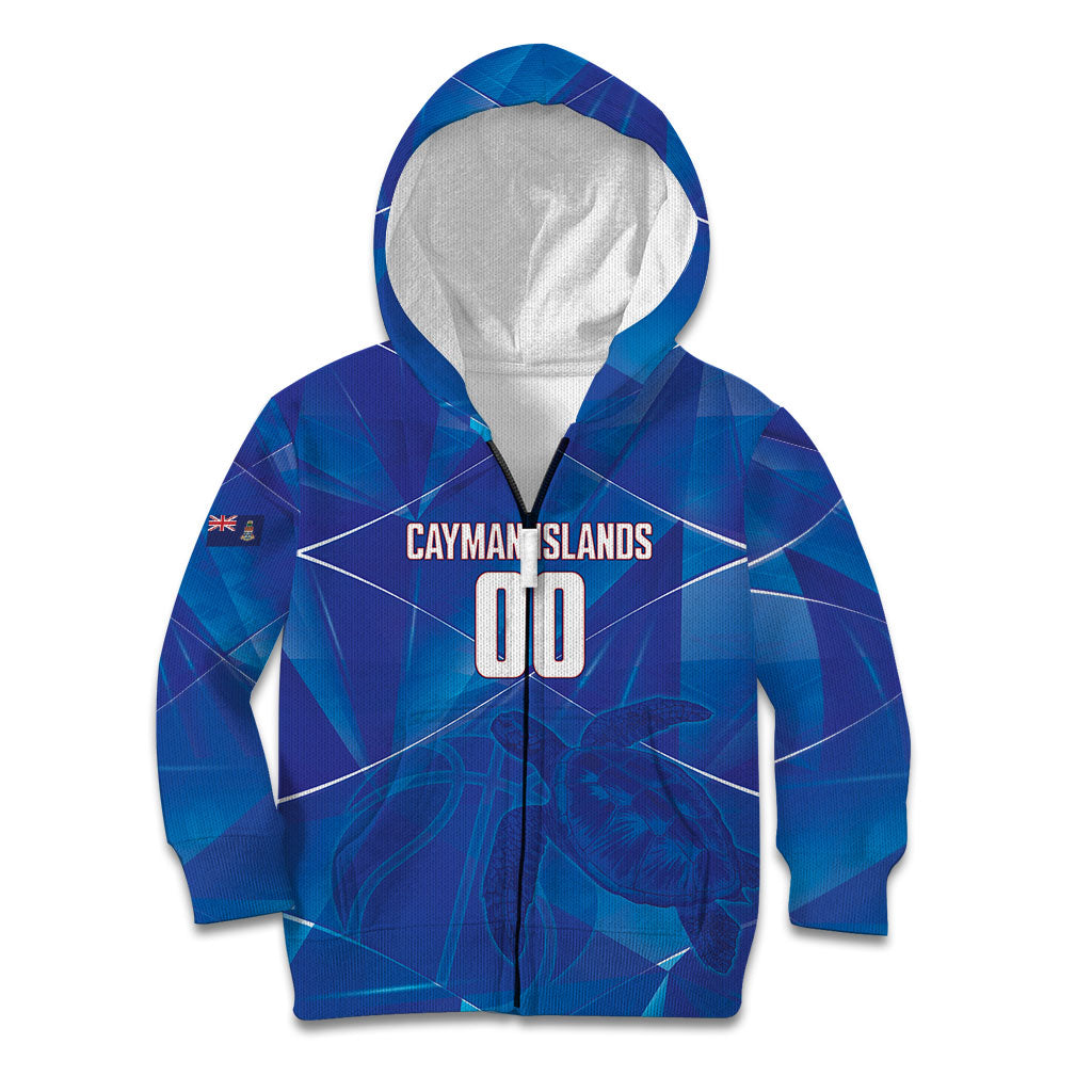 Cayman Islands Basketball Custom Kid Hoodie Sea Turtle Sporty Style