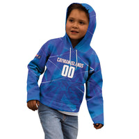 Cayman Islands Basketball Custom Kid Hoodie Sea Turtle Sporty Style