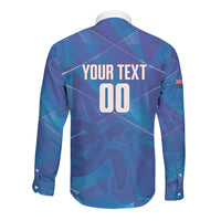 Cayman Islands Basketball Custom Long Sleeve Button Shirt Sea Turtle Sporty Style