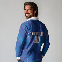 Cayman Islands Basketball Custom Long Sleeve Polo Shirt Sea Turtle Sporty Style