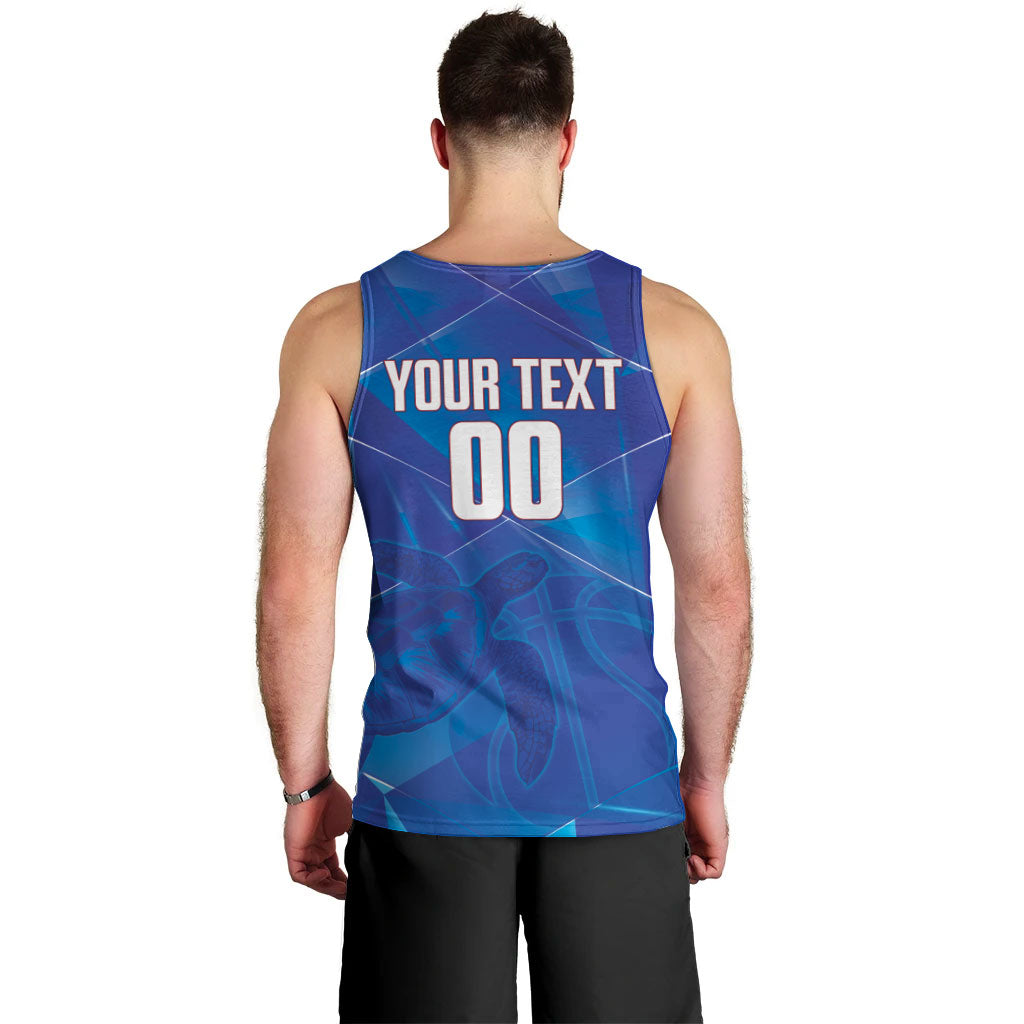 Cayman Islands Basketball Custom Men Tank Top Sea Turtle Sporty Style