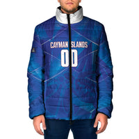 Cayman Islands Basketball Custom Padded Jacket Sea Turtle Sporty Style