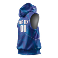 Cayman Islands Basketball Custom Sleeveless Hoodie Sea Turtle Sporty Style