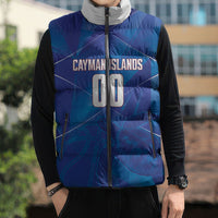 Cayman Islands Basketball Custom Sleeveless Puffer Jacket Sea Turtle Sporty Style