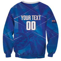 Cayman Islands Basketball Custom Sweatshirt Sea Turtle Sporty Style