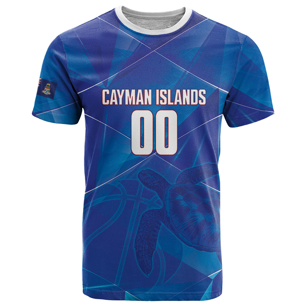Cayman Islands Basketball Custom T Shirt Sea Turtle Sporty Style