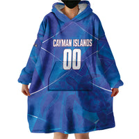 Cayman Islands Basketball Custom Wearable Blanket Hoodie Sea Turtle Sporty Style