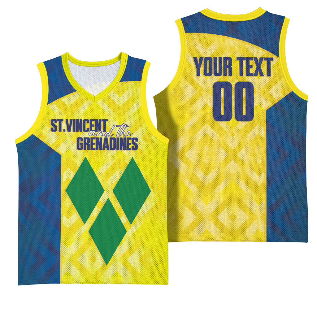 Saint Vincent and the Grenadines Basketball Custom Basketball Jersey Sporty Style