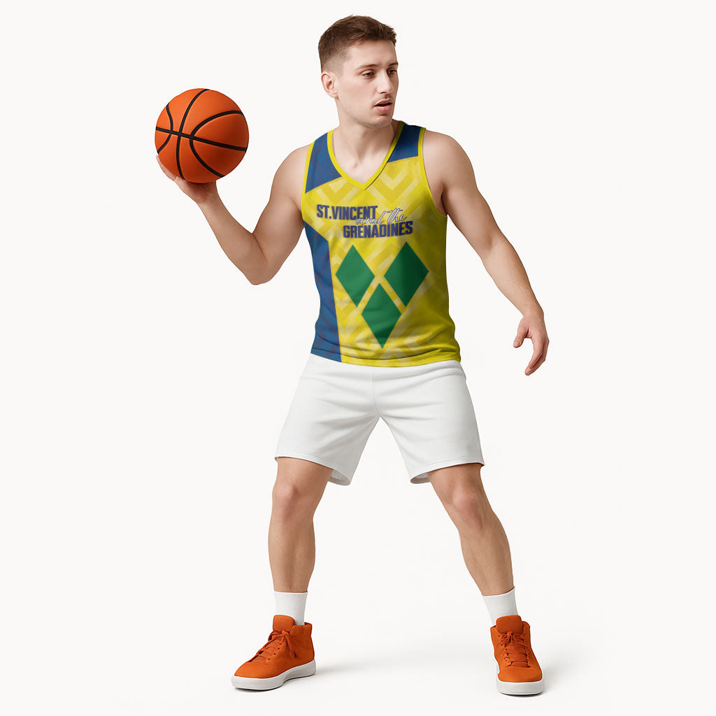 Saint Vincent and the Grenadines Basketball Custom Basketball Jersey Sporty Style
