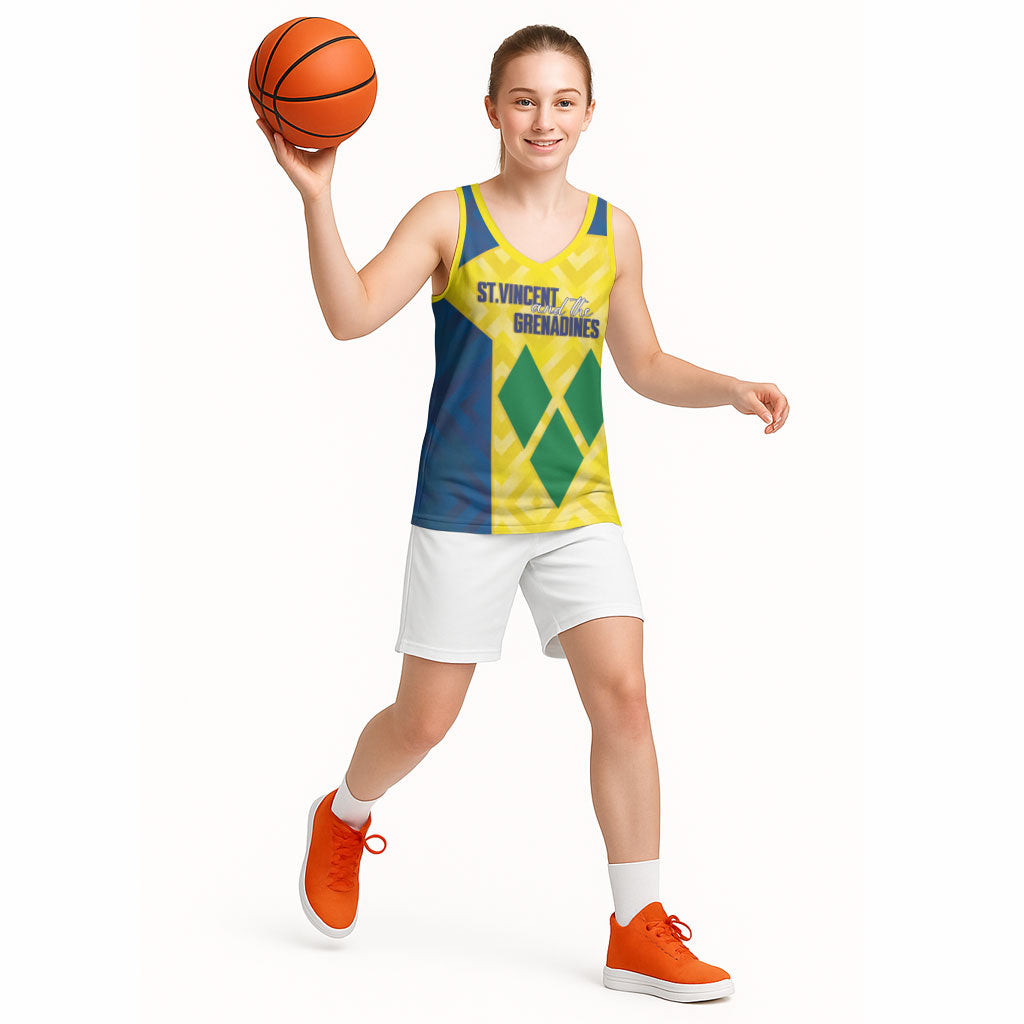 Saint Vincent and the Grenadines Basketball Custom Basketball Jersey Sporty Style