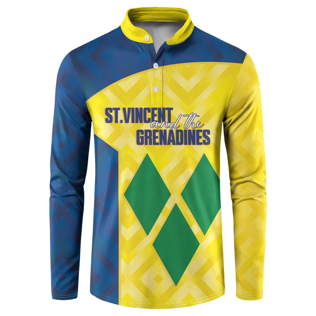 Saint Vincent and the Grenadines Basketball Custom Button Sweatshirt Sporty Style