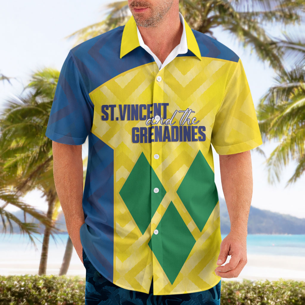 Saint Vincent and the Grenadines Basketball Custom Hawaiian Shirt Sporty Style