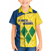 Saint Vincent and the Grenadines Basketball Custom Kid Hawaiian Shirt Sporty Style