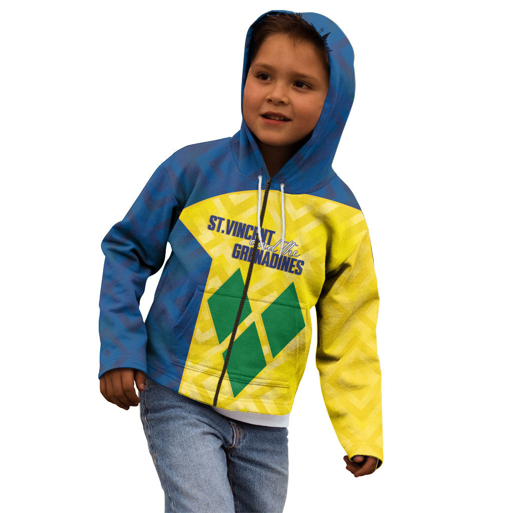 Saint Vincent and the Grenadines Basketball Custom Kid Hoodie Sporty Style