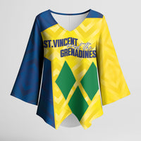 Saint Vincent and the Grenadines Basketball Custom Kimono Sleeve Blouse Sporty Style