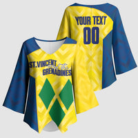 Saint Vincent and the Grenadines Basketball Custom Kimono Sleeve Blouse Sporty Style