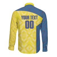Saint Vincent and the Grenadines Basketball Custom Long Sleeve Button Shirt Sporty Style