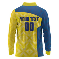 Saint Vincent and the Grenadines Basketball Custom Long Sleeve Polo Shirt Sporty Style