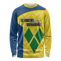 Saint Vincent and the Grenadines Basketball Custom Long Sleeve Shirt Sporty Style