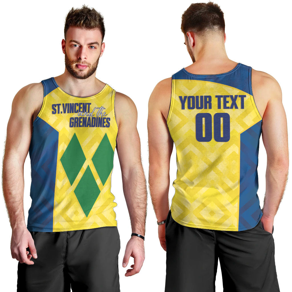 Saint Vincent and the Grenadines Basketball Custom Men Tank Top Sporty Style