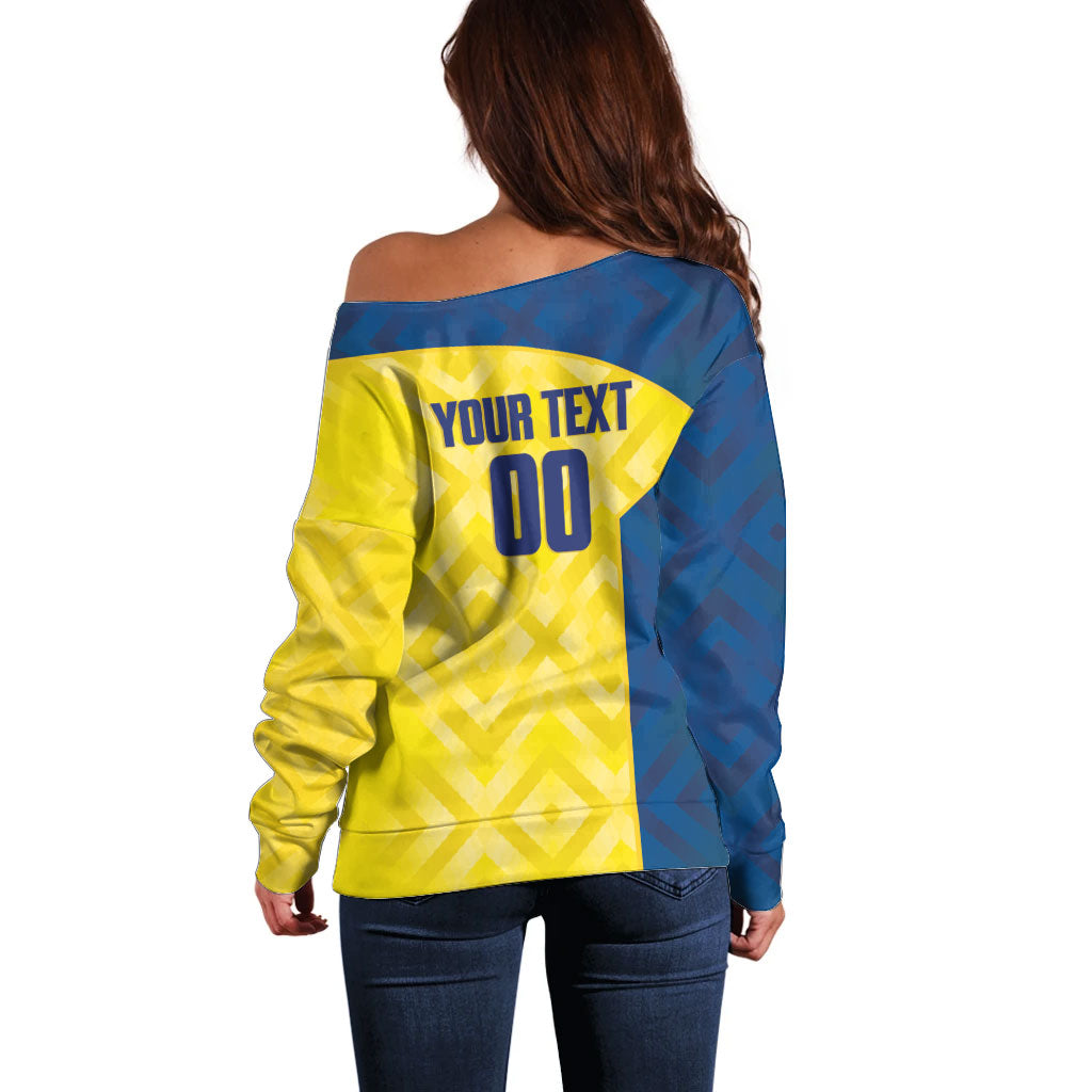 Saint Vincent and the Grenadines Basketball Custom Off Shoulder Sweater Sporty Style