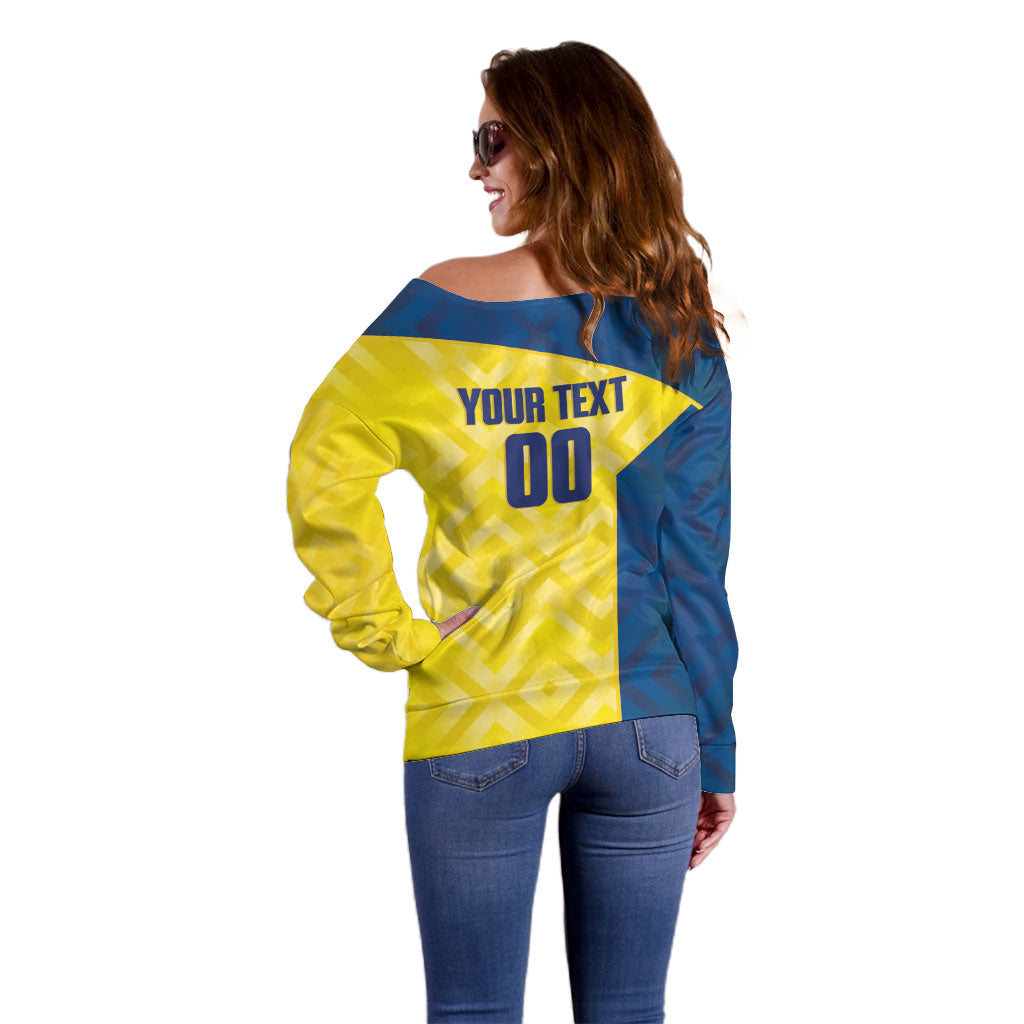 Saint Vincent and the Grenadines Basketball Custom Off Shoulder Sweater Sporty Style