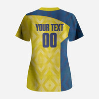 Saint Vincent and the Grenadines Basketball Custom Scrub Top Sporty Style