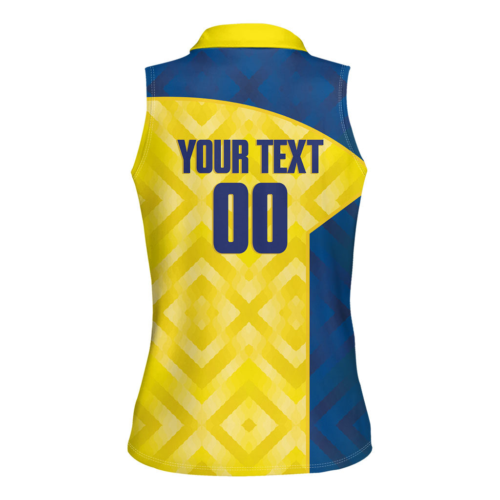 Saint Vincent and the Grenadines Basketball Custom Women Sleeveless Polo Shirt Sporty Style
