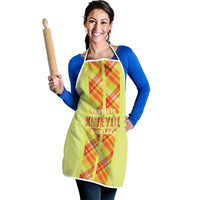 Bon Fete Kweyol Sent Lisi Apron Saint Lucia Creole Day Madras Motifs Yellow