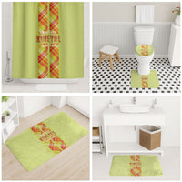 Bon Fete Kweyol Sent Lisi Bathroom Set Saint Lucia Creole Day Madras Motifs Yellow