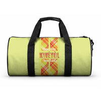 Bon Fete Kweyol Sent Lisi Duffle Bag Saint Lucia Creole Day Madras Motifs Yellow