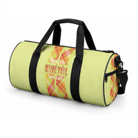 Bon Fete Kweyol Sent Lisi Duffle Bag Saint Lucia Creole Day Madras Motifs Yellow