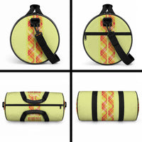 Bon Fete Kweyol Sent Lisi Duffle Bag Saint Lucia Creole Day Madras Motifs Yellow