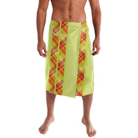 Personalized Bon Fete Kweyol Sent Lisi Lavalava Saint Lucia Creole Day Madras Motifs Yellow
