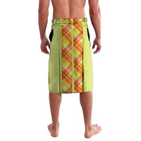 Personalized Bon Fete Kweyol Sent Lisi Lavalava Saint Lucia Creole Day Madras Motifs Yellow