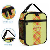 Bon Fete Kweyol Sent Lisi Lunch Bag Saint Lucia Creole Day Madras Motifs Yellow