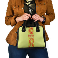 Bon Fete Kweyol Sent Lisi Shoulder Handbag Saint Lucia Creole Day Madras Motifs Yellow