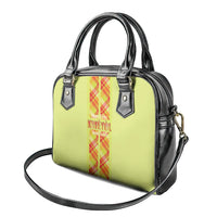 Bon Fete Kweyol Sent Lisi Shoulder Handbag Saint Lucia Creole Day Madras Motifs Yellow