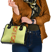 Bon Fete Kweyol Sent Lisi Shoulder Handbag Saint Lucia Creole Day Madras Motifs Yellow
