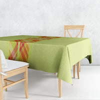 Bon Fete Kweyol Sent Lisi Tablecloth Saint Lucia Creole Day Madras Motifs Yellow