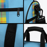 Bon Fete Kweyol Sent Lisi Duffle Bag Saint Lucia Creole Day Madras Motifs Blue