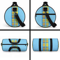 Bon Fete Kweyol Sent Lisi Duffle Bag Saint Lucia Creole Day Madras Motifs Blue