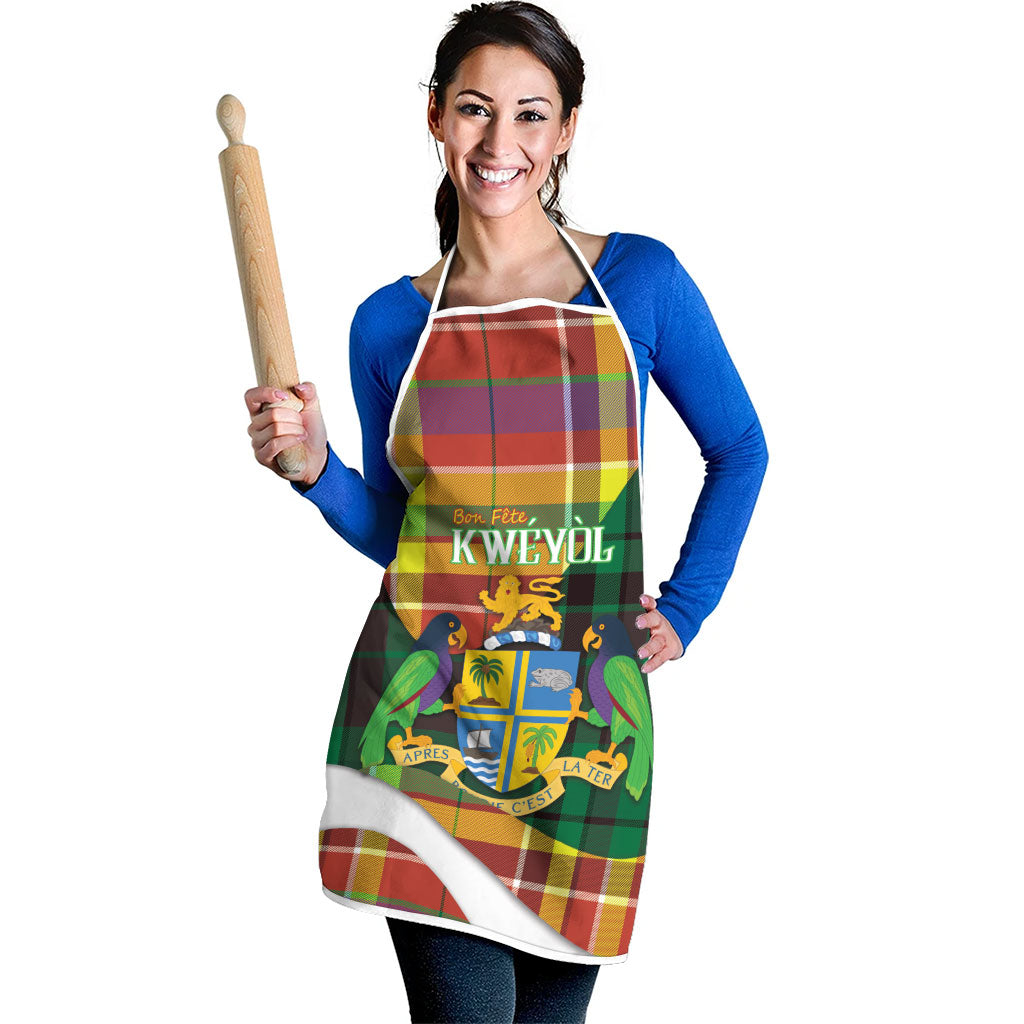 Bon Fete Kweyol Dominica Apron Creole Day Coat Of Arms Madras Motifs