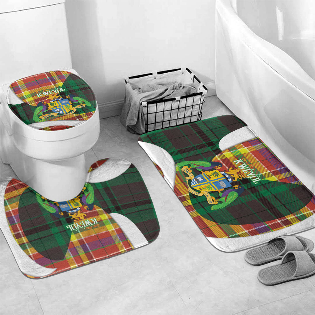 Bon Fete Kweyol Dominica Bathroom Set Creole Day Coat Of Arms Madras Motifs
